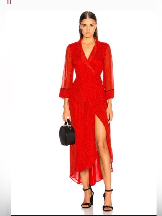 Gianni Dresses & Skirts - GIANNI Polka Dot Midi Wrap Dress